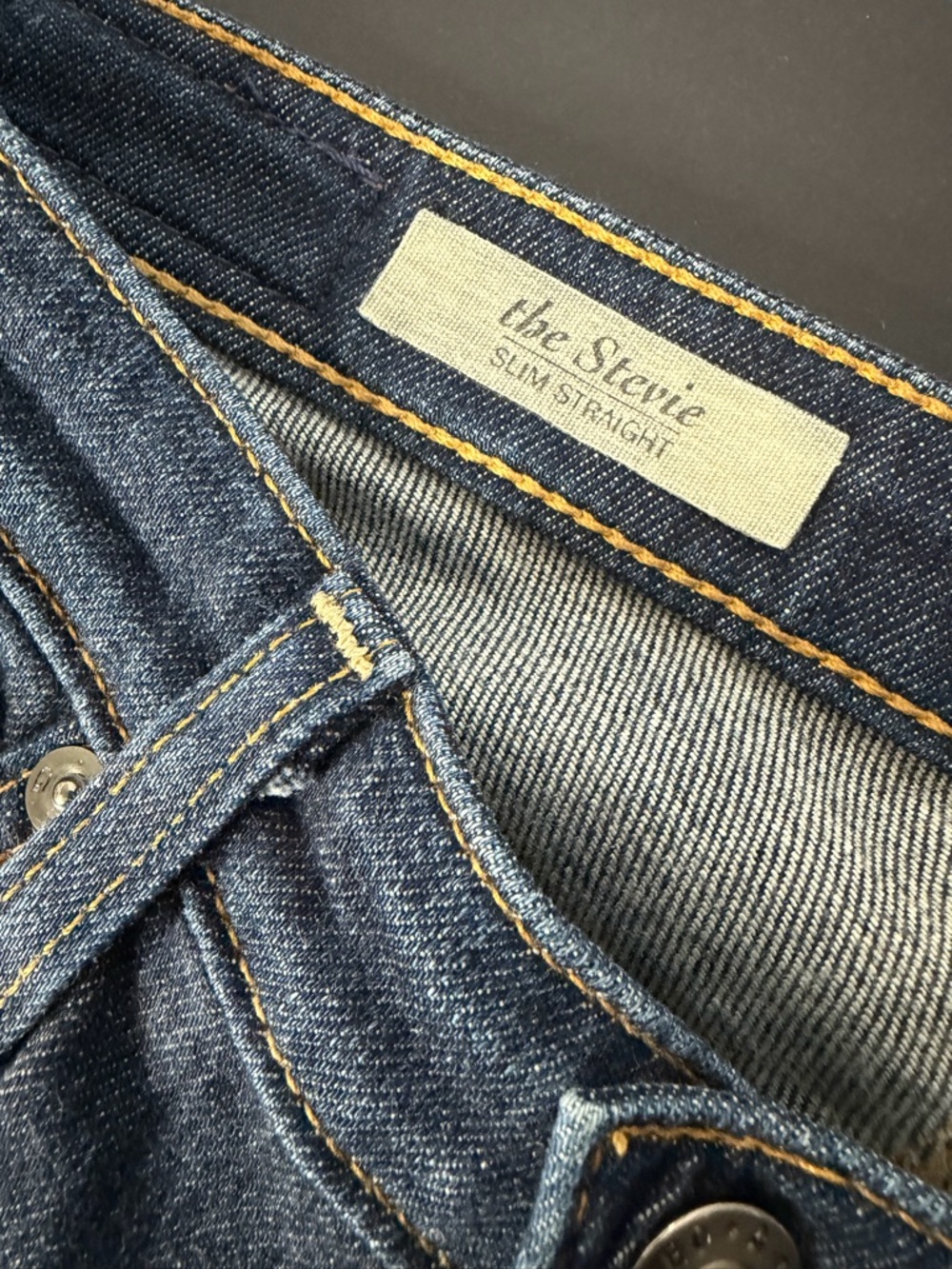 AG Adriano Goldschmmied Straight‎ Leg Dark Blue Denim Jeans